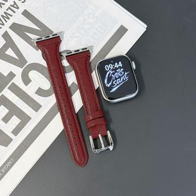 Подходит для Apple Apple s11 Ремешок s109876543se Модный Осенний и Зимний Кожаный Браслет-Ремешок для Девочек