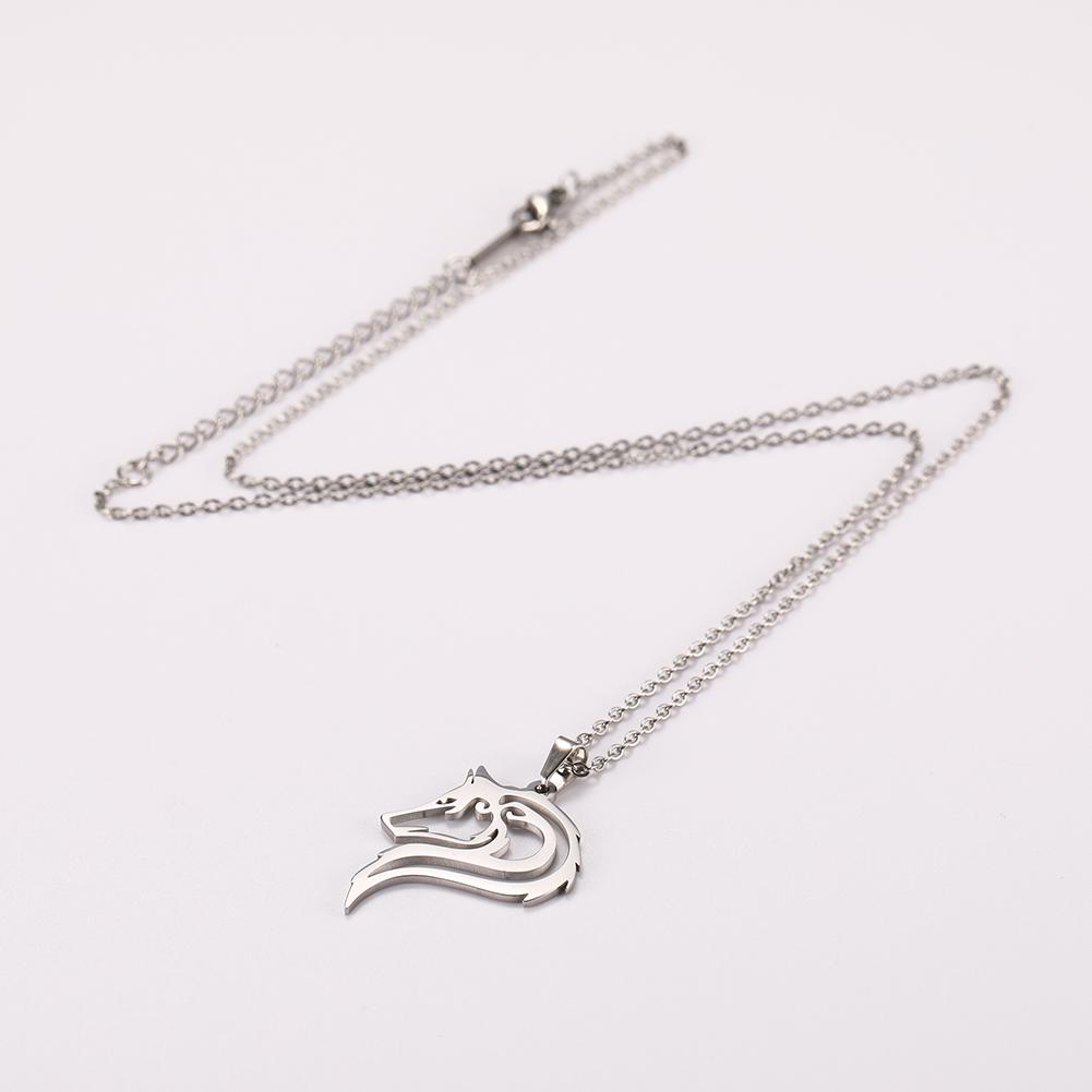 Древний викинг Фенрир ожерелье с волком из нержавеющей стали, волки, кулон в виде животного, шейная цепочка для мужчин и женщин, амулет, этнические украшения, подарок