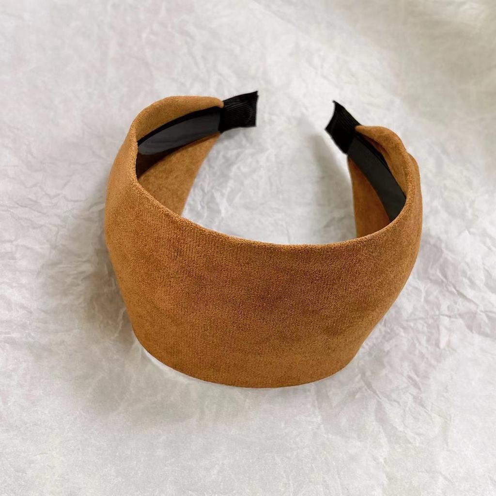 Серая вязаная повязка на голову Yi Mengling: Стильный, широкий, фитнес-аксессуар для волос для женщин