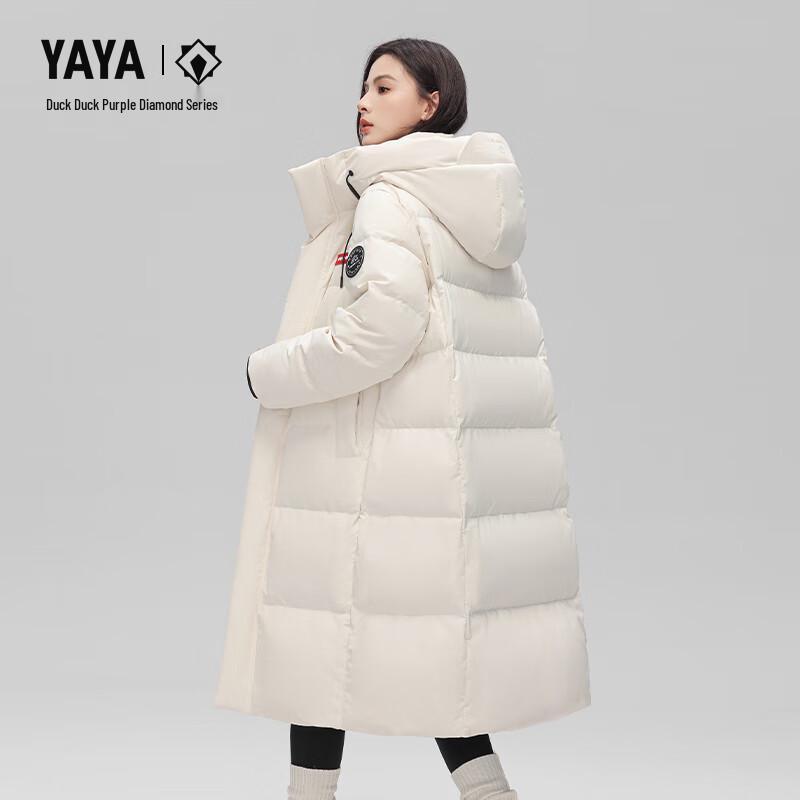 YAYA Unisex Wang Yibo Endorsed Long Down Jacket, 2025 Winter Collection