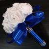 Satin Rose Flower Bouquet Romantic Artificial Rose Flower Bridal Wedding Bouquet  Bridal Wedding