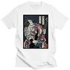 Japanese Samurai Guitar Graphic Tshirts Black Fashion Men Short-sleev Tee Male Shirt Fitness Tees Summer Oversized T-shirt