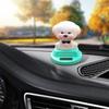 Solar Dashboard Ornament Dog Figure Car Ornaments Shaking Head Desk Decor Collectible Figurines Cute Car Decor Solar Powered Car