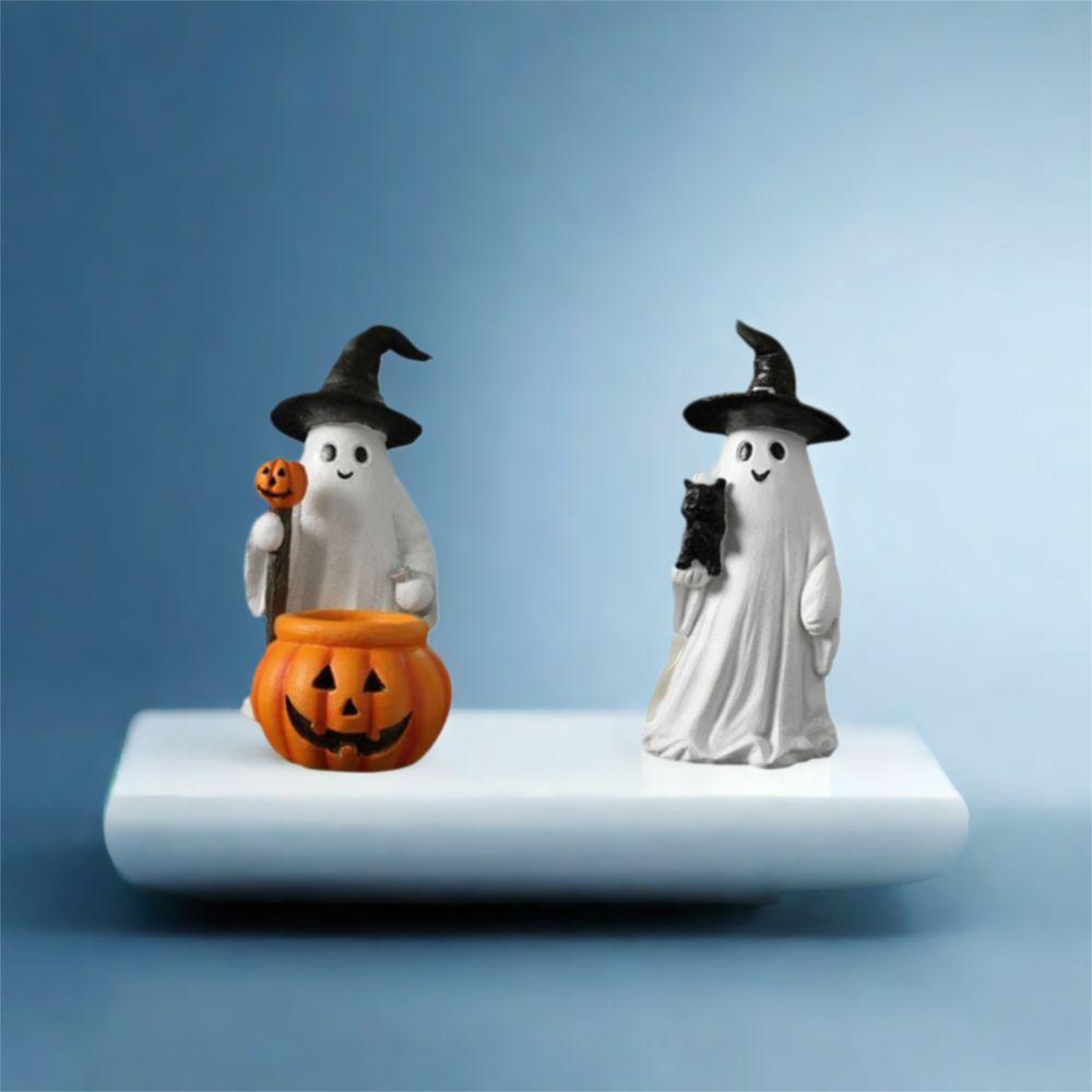 Cute Halloween Statue Creative Desktop Ornament Crafts Small Sculpture Haunted House