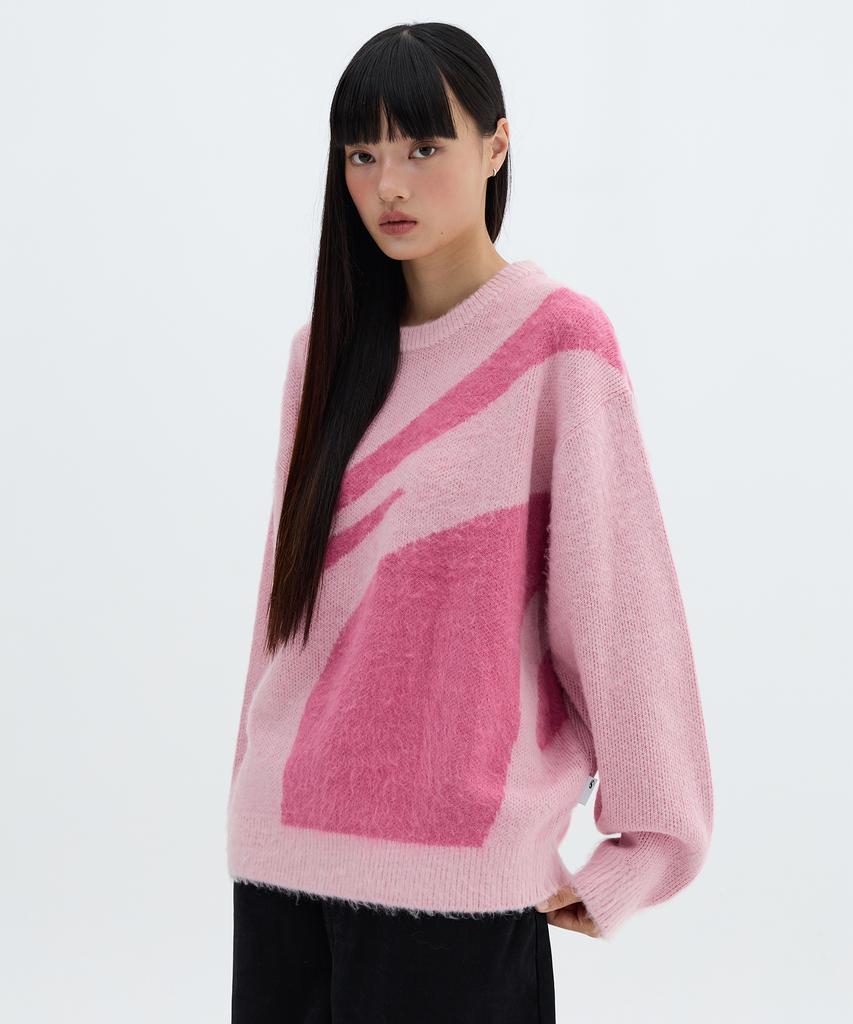 FILLUMINATE Symbol Jacquard Round Knit - Pink