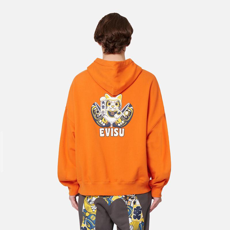 EVISU Sweatshirts Men's Hooded Moderate Regular 2EAHTM2SW332LFCT