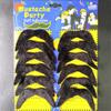 New 12x Black Short Plush Fake Moustache Self-adhesive Party Fancy Dress False Beard