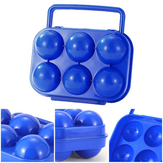 Ящик для яиц с 6 сетками и ручкой, большой емкости, ударопрочный, компактный, портативный, для хранения яиц