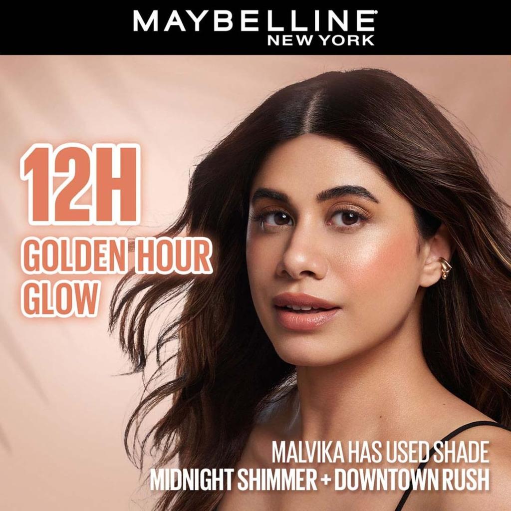 Maybelline Хайлайтер-румяна New York Sunkisser 4,7 г Оттенок Electric Bronze Стойкое сияние Жидкий макияж для лица