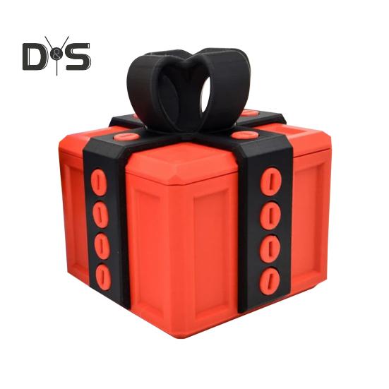 3D Annoying Gift Box Interactive Puzzle Toy Gift Box with Screws Prank Surprise Gift Box Desktop Ornaments for Friends Kids