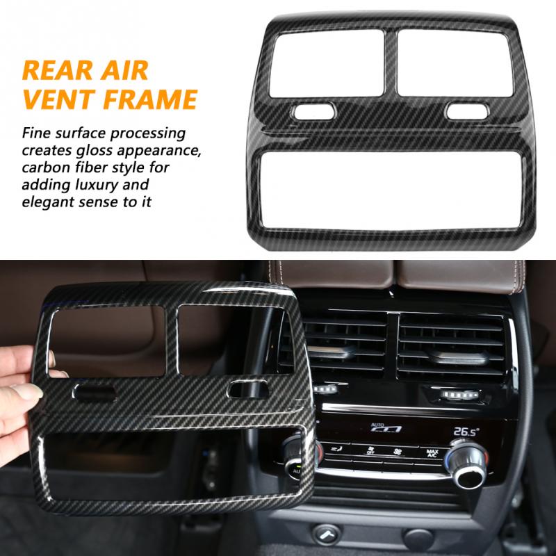 Для BMW 5 серии G30 2017-2018 ABS углеродное волокно автомобильный Стайлинг задняя крышка вентиляционного отверстия для кондиционера