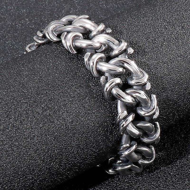 Domineering Men'S Stainless Steel Jewelry Exaggerated Personality Creative Titanium Steel Men'S Bracelet Hand Jewelry