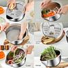 Multipurpose Stainless Steel Kitchen Vegetable Cutting and Shredding Plate Vegetable Grater Bowl Set Strainer Box & Basin Sets