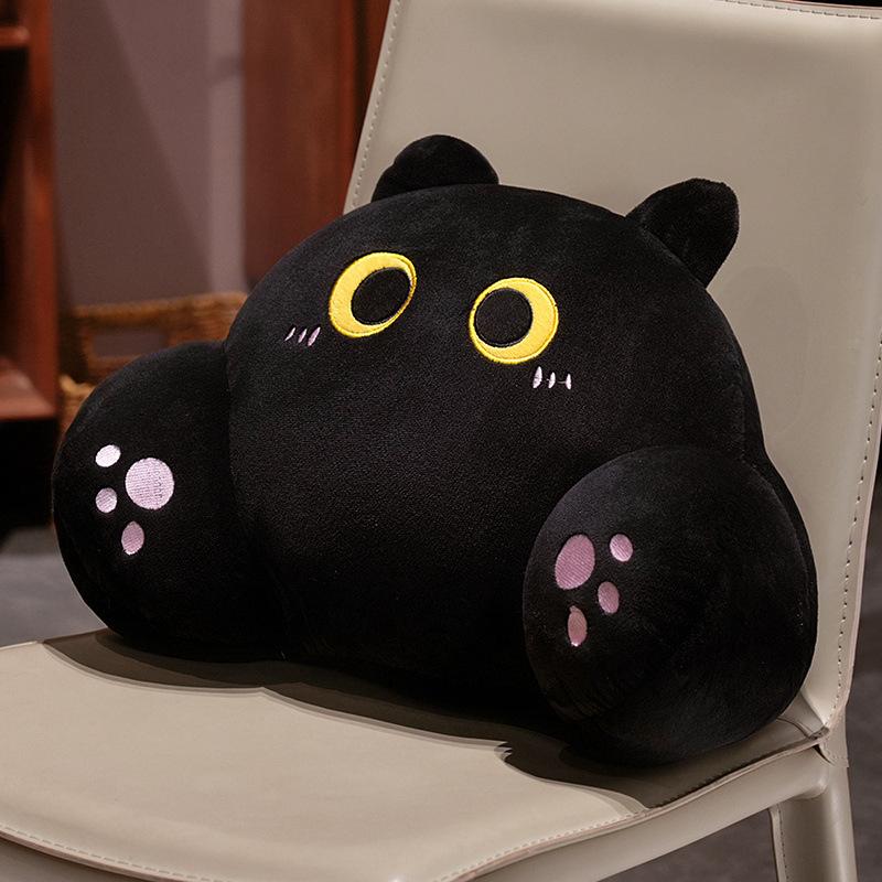 Cartoon Cat Waist Rest Home Sofa Pillow Girls Office Waist Cushion Student Reading Waist Cushion