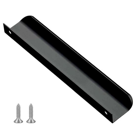 Ручка шкафа для пальцев Нержавеющая полированная поверхность Закругленный край Ручка шкафа для пальцев Скрытая ручка