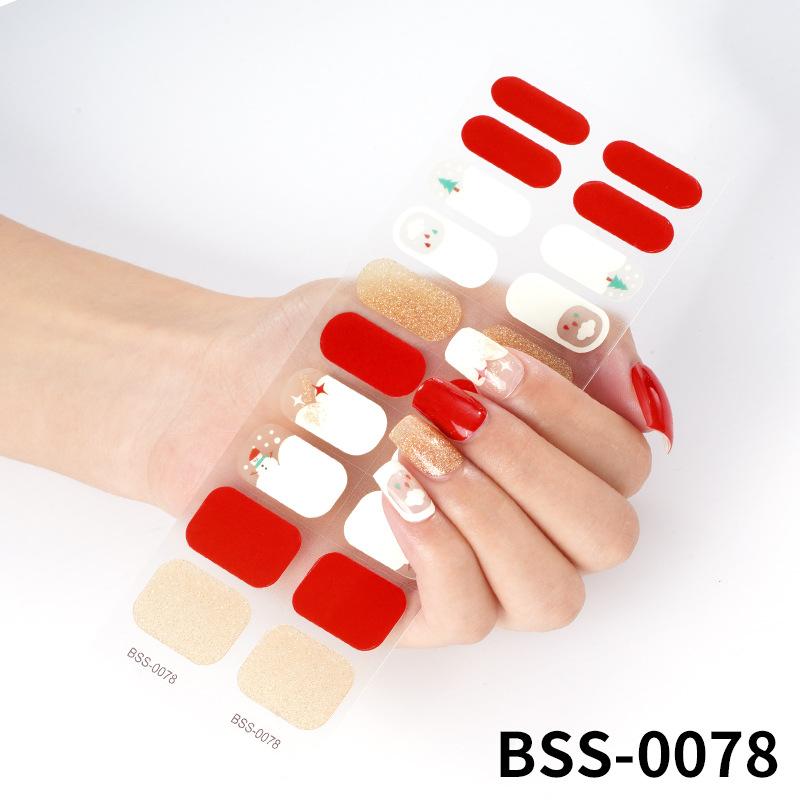 Gel Manicure Stickers Semi-cured Gel Nail Stickers Nail Polish Glue Manicure Stickers