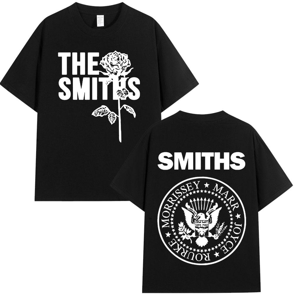 The Smiths Футболка The Queen Is Dead 1980-е Инди Моррисси Оверсайз Футболка Винтажная Панк-рок Группа Футболки Уличная одежда Унисекс