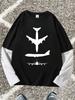 Men's Long-Sleeve T-Shirts with Airplane Print, Men & Women Y2K Goth ShirtStylish And Comfortable, Perfect for Various Occasions