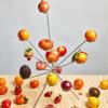 Взрывающаяся фруктовая ваза Искусство Плавающая подставка для фруктов Полная вентиляция на 360 градусов Сохраняет свежесть Металлическая скульптура для украшения кухонного стола