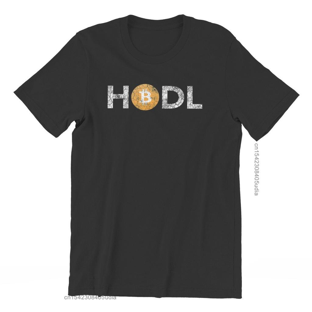 Bitcoin Cryptocurrency Meme Vintage Hodl T Shirt Vintage Goth Summer Loose Cotton Mens Camisa Streetwear Harajuku ONeck Tshirt