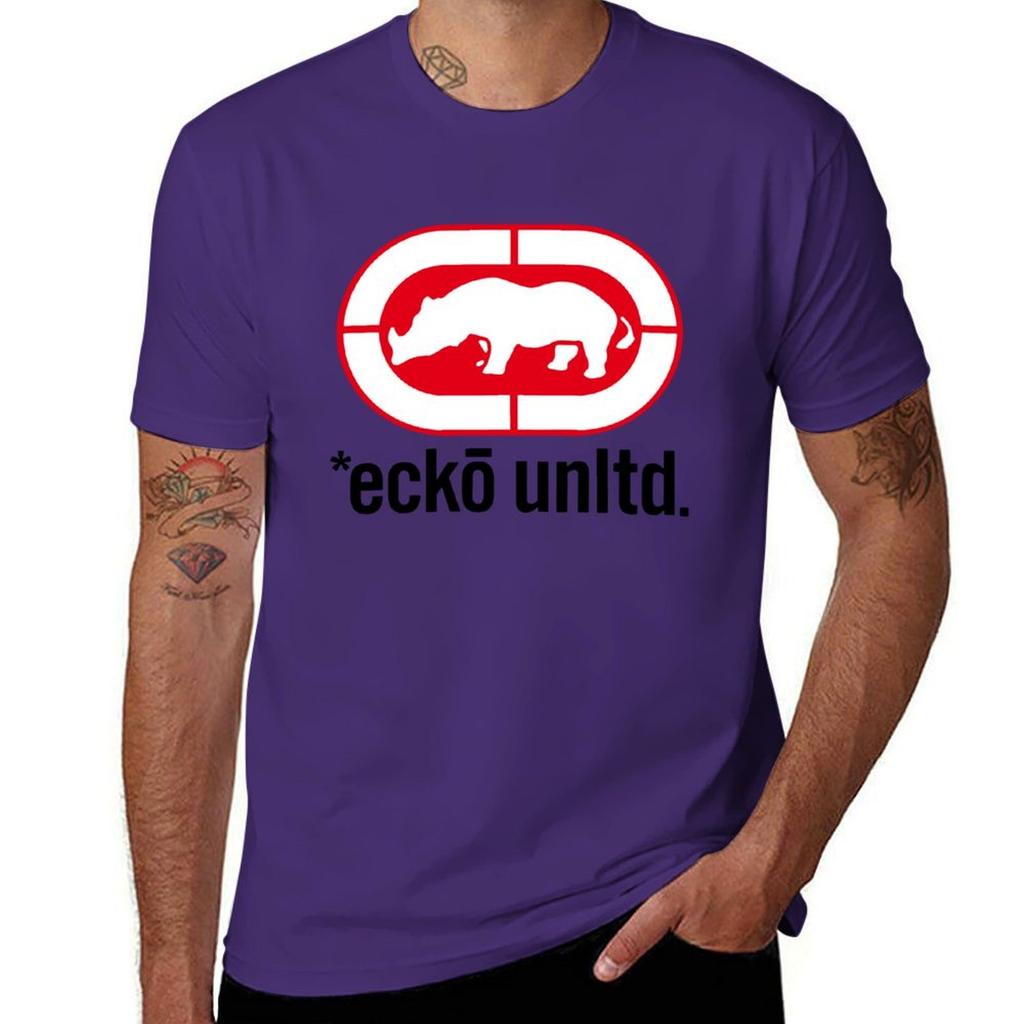 Красный Носорог Ecko Unltd Оригинальная Ностальгическая Уличная Одежда Футболки Топы Винтажная Блузка Черные Футболки Для Унисекс