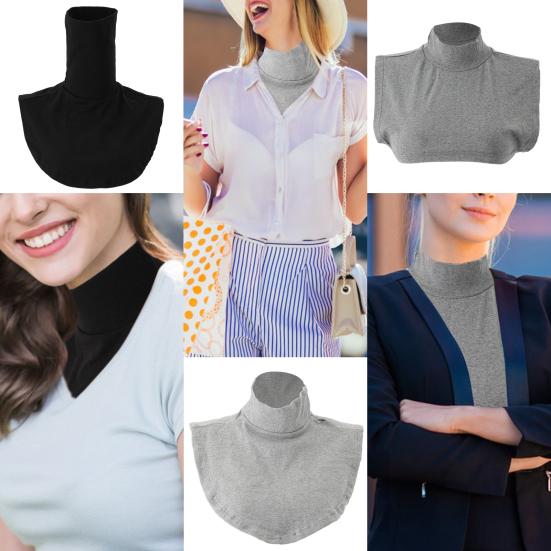 12 шт. Воротник-стойка dickey для женщин, Накладной воротник-стойка dickey, Съемный набор воротников,