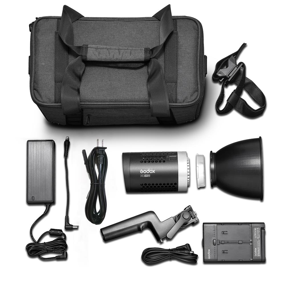 Godox ML60Bi Светодиодный студийный светильник для фотосъемки, 60 Вт, двухцветный, температура 2800-6500K, CRI96 TLCI97