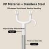 Retractable Clothes Drng Rod Single Prong Clothes Hanger Storage Organizer for Home Dormi Stainl Steel PP Material
