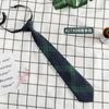 Small Tie Male and Female Students College Style Lazy Plaid Harajuku Trend Japanese JK Uniform