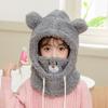 3-9 лет Мультяшная шапка для девочек и мальчиков, шарф, утепленная шапка, зимняя шапка для детей, детские вещи для новорожденных, детская шапка плюс флисовые детские шапки