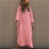 Elegant Solid Color Irregular Dress for Women In Spring Summer Simple Button Pocket Long for Women Casual Dresses