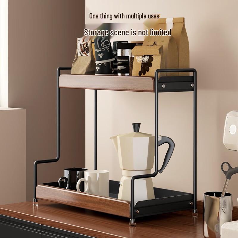 Bainian Zhenghe Регулируемая 2-ярусная настольная полка для специй