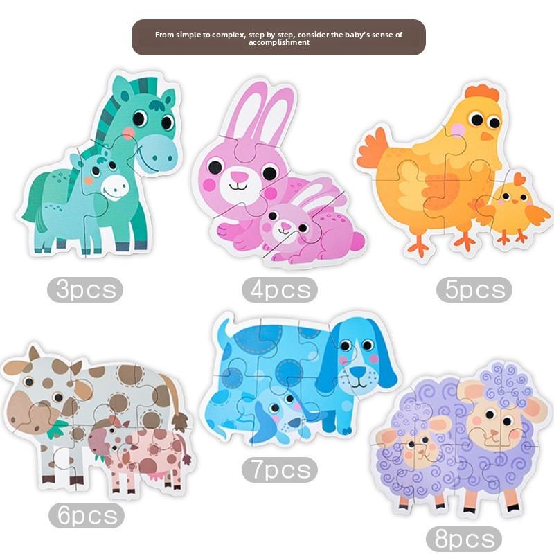 Wooden Animal Puzzle For Kids With Educational Fun And Motor Skills Development For Early Learning