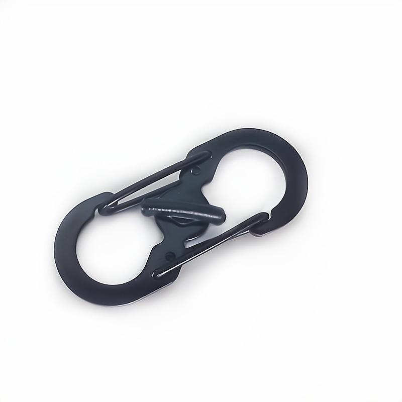 Креативный металлический брелок с защитой от кражи, замком, пряжкой в форме восьмерки и S-образным крючком