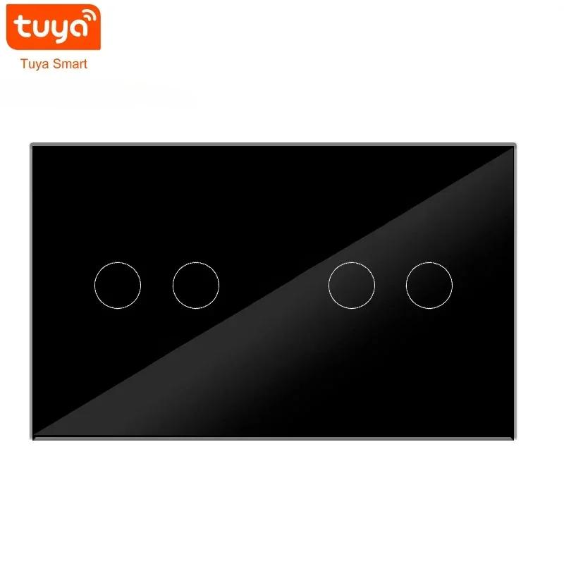 Melery WIFI Tuya Smart 4/5/6 Gang Light Switch Сенсорная стеклянная панель Беспроводной настенный выключатель Alexa Google Home Voice Remote Control