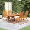 VidaXL 5-Piece Garden Dining Set Patio Dining Furniture Table and Dining Chairs Outdoor Lounge Set 3079637