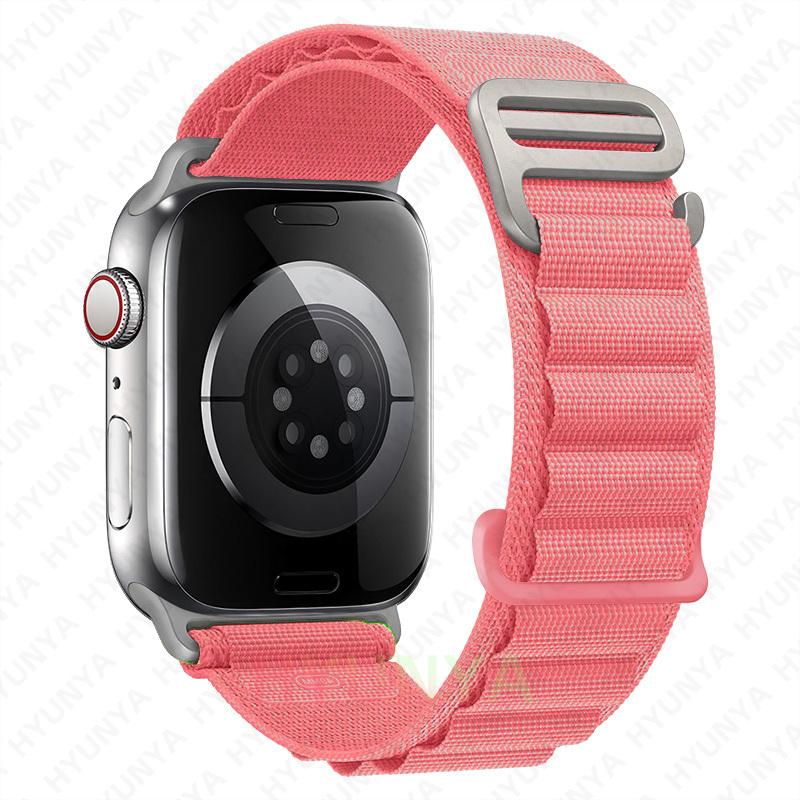 Альпийские ремешки для ремешков часов iWatch Серии 10 11 46мм 9 8 7 SE Ultra 2 3 49мм 44мм 45мм 40мм 41мм 42мм Браслет для часов