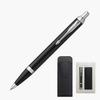 Parker Шариковая ручка IM Матовый черный CT Средний стержень с чехлом для ручки Подарочный набор Оригинальный импортный продукт 2143442Z V1d На масляной основе