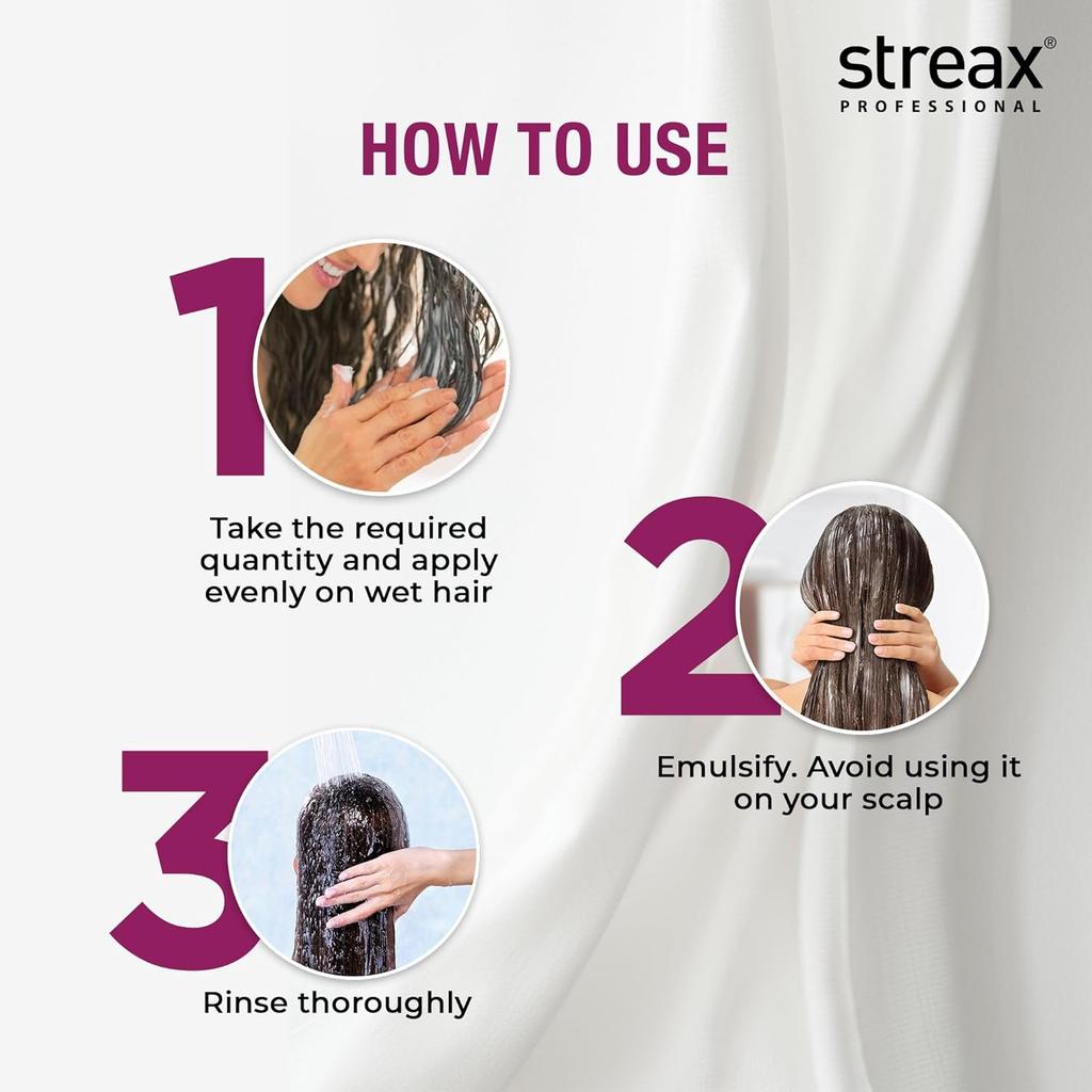 Streax Профессиональный кондиционер Canvoline Fresh 950 г для выпрямленных волос, уход после процедуры, без парабенов, без сульфатов
