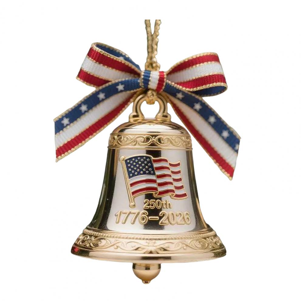 250th Anniversary Bell Ornament Anniversary Bell Ornament 250th Anniversary Patriotic Bell Ornament for Christmas Tree