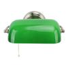 Green Banker Wall Lamp with Pull Chain Switch Vintage Indoor Wall Sconces for Bedroom Dining Room