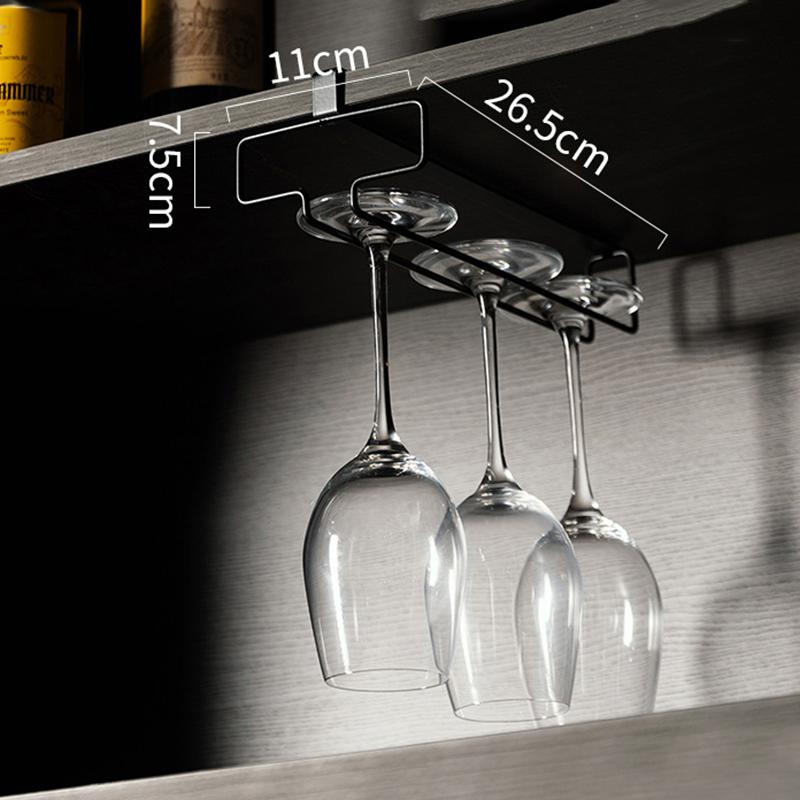 Настенный держатель для бокалов с винтами, кухонный держатель для винных бокалов, подвеска для чашек, подвесная стойка для бокалов, полка для хранения для бара, кухни