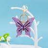 Hollow Butterfly Keychain Retro Style Rhinestone Keychain Butterfly Bag Charm  Backpack Accessories
