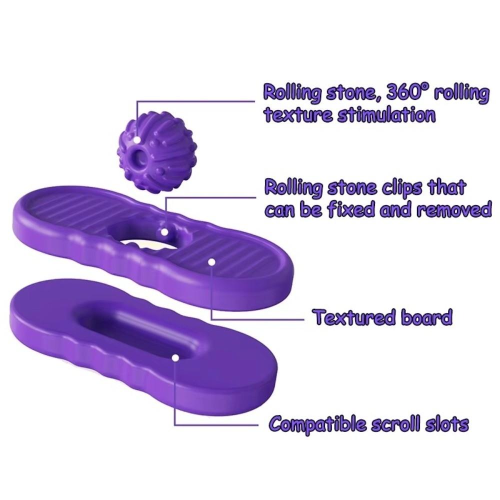 with Rolling Ball Sensory Stone Toy Silicone Fidgeting Toys Suitable for Children Teens