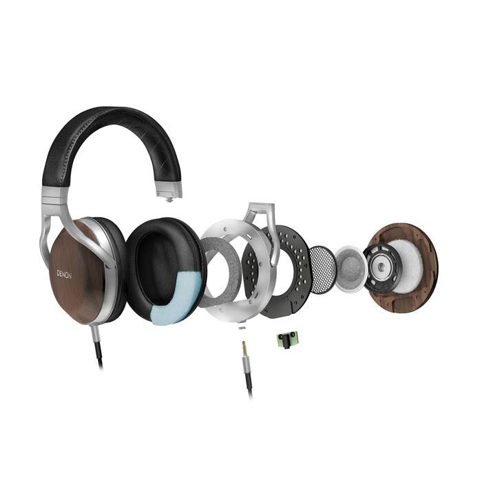 Denon AH-D7200 Headphones Over-Ear/Hi-Res Audio/Wood Housing Walnut Grain AH-D7200EM
