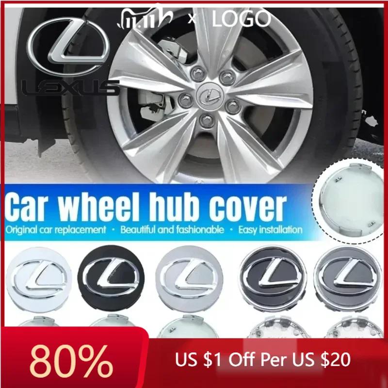 2026 Hot Interior Stickers 4Pcs 62MM Car Styling Wheel Center Cap Hub Replaced Covers For Lexus ES300 RX330 RX300 GS300 IS250 IS