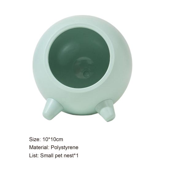 Домик для хомяка, полузакрытый, сохраняющий тепло, игрушка-укрытие, милая хижина НЛО, маленькие домашние животные, спящие