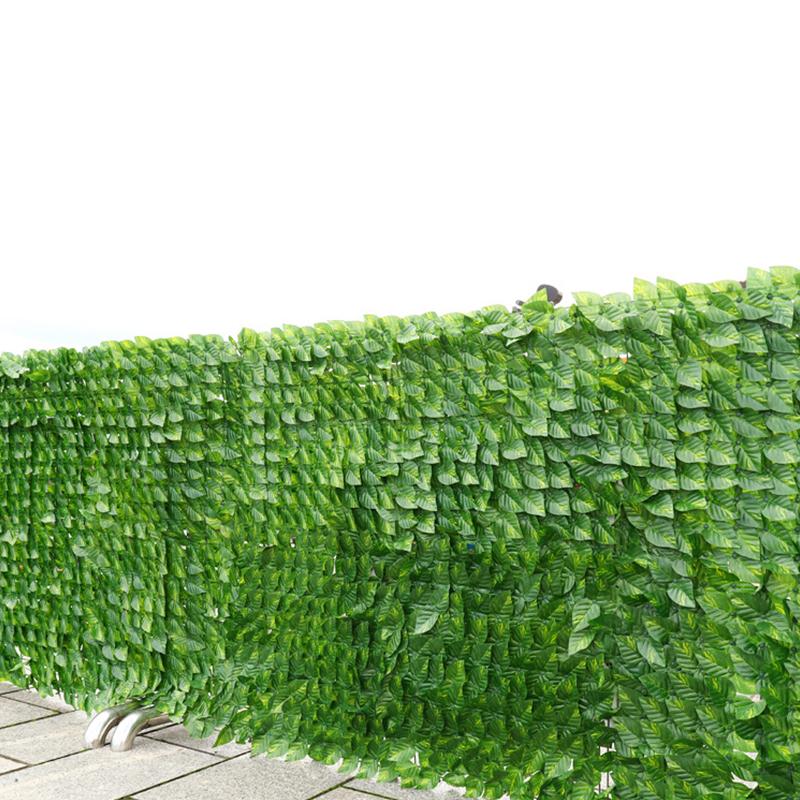 0.5x1/3M Green Wall Fence Faux Ivy Vine Leaf Artificial Leaf Net Garden Fence Patio Decoration