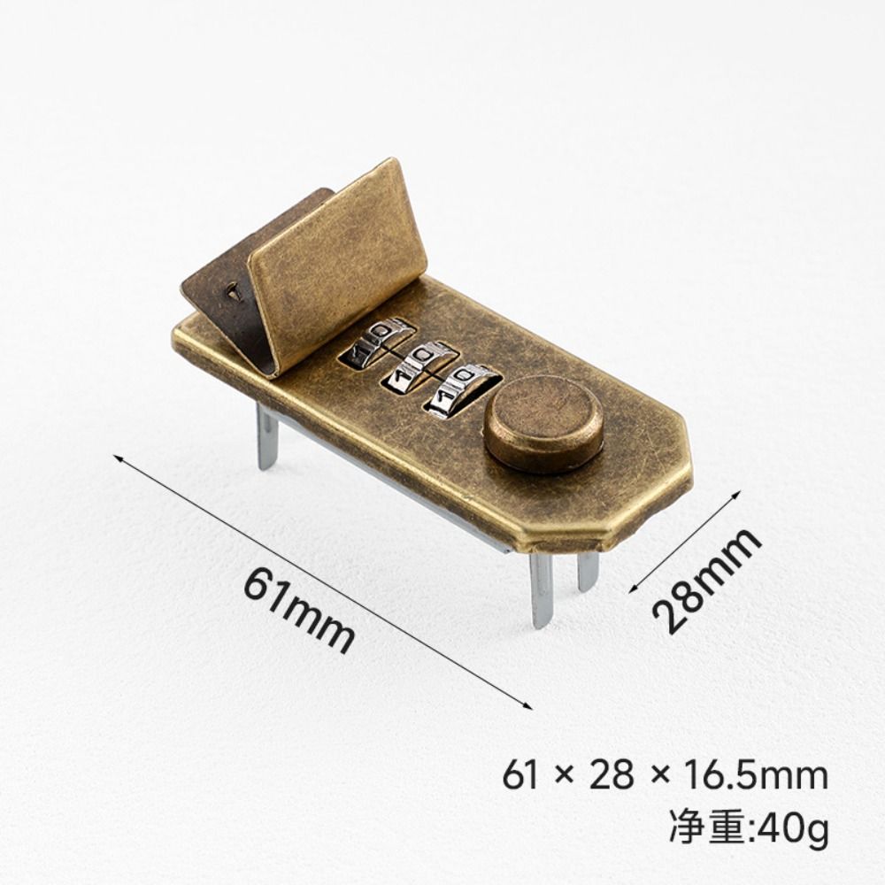 Водонепроницаемый блокнот с кодовым замком, прочная фурнитура, многоразовый замок для портфеля, экономичный сплав, механизм «сделай сам», механический замок