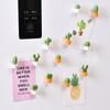 Room Message Board Magnetic Stickers Refrigerator Magnet Succulent Potted Miniature Cactus Bonsai